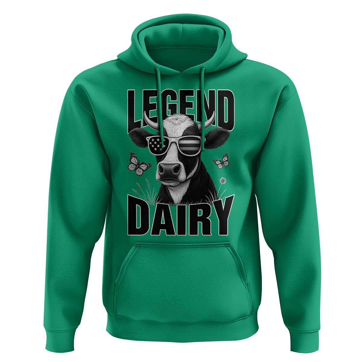 Legend Dairy Hoodie Funny Farmer Milk Joke Cow - Wonder Print Shop
