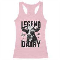 Legend Dairy Racerback Tank Top Funny Farmer Milk Joke Cow - Wonder Print Shop