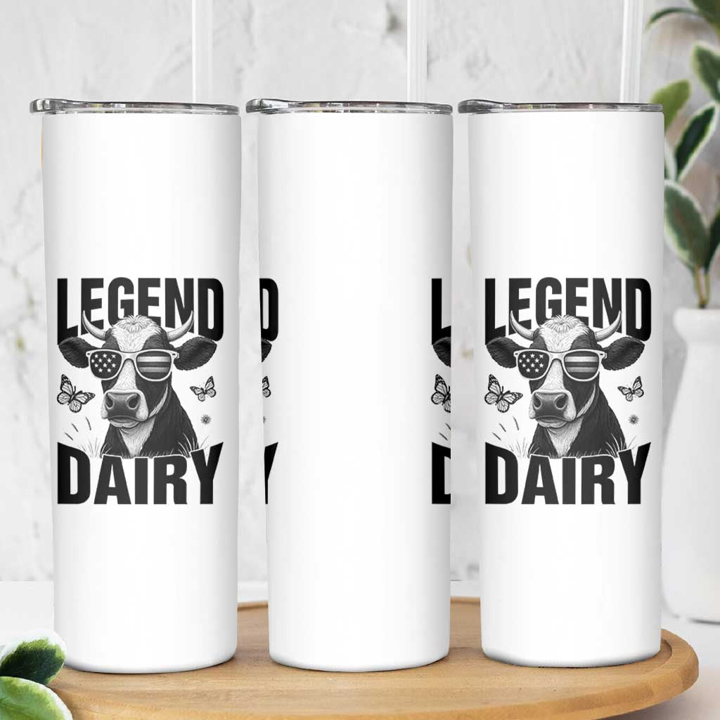 Legend Dairy Skinny Tumbler Funny Farmer Milk Joke Cow