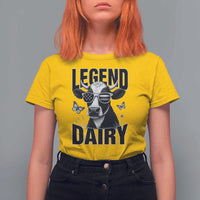 Legend Dairy T Shirt For Women Funny Farmer Milk Joke Cow - Wonder Print Shop