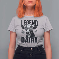 Legend Dairy T Shirt For Women Funny Farmer Milk Joke Cow - Wonder Print Shop