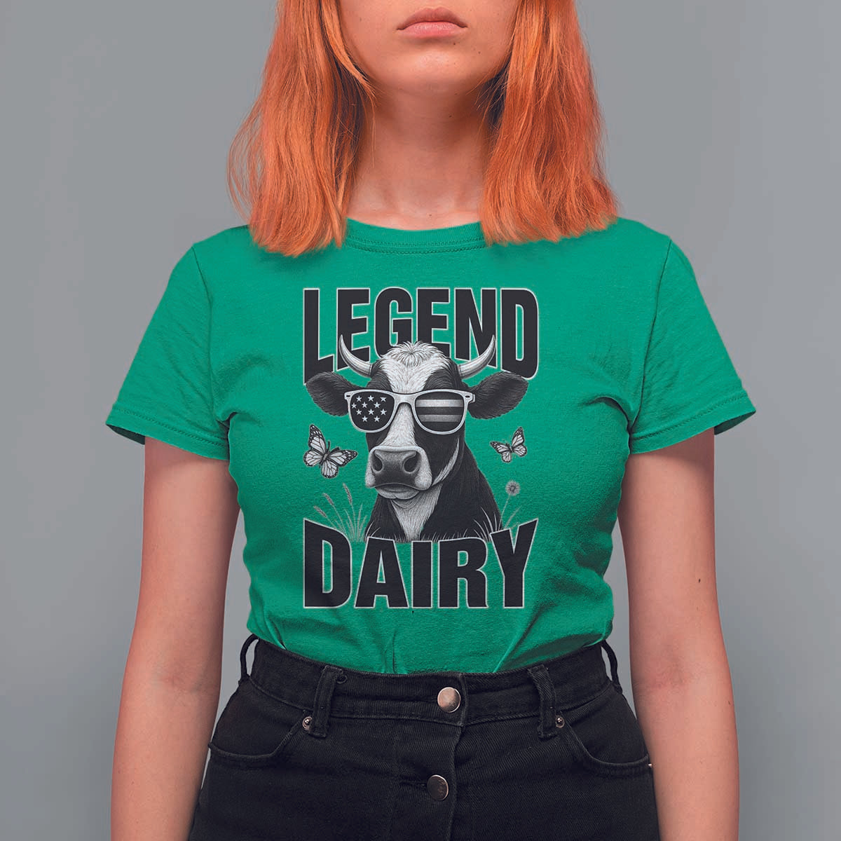 Legend Dairy T Shirt For Women Funny Farmer Milk Joke Cow - Wonder Print Shop