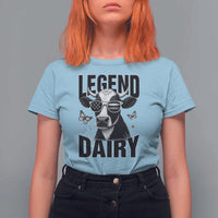 Legend Dairy T Shirt For Women Funny Farmer Milk Joke Cow - Wonder Print Shop