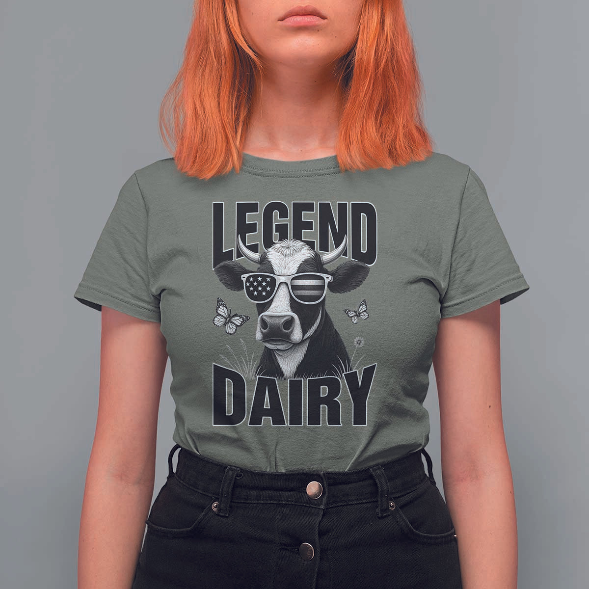 Legend Dairy T Shirt For Women Funny Farmer Milk Joke Cow - Wonder Print Shop