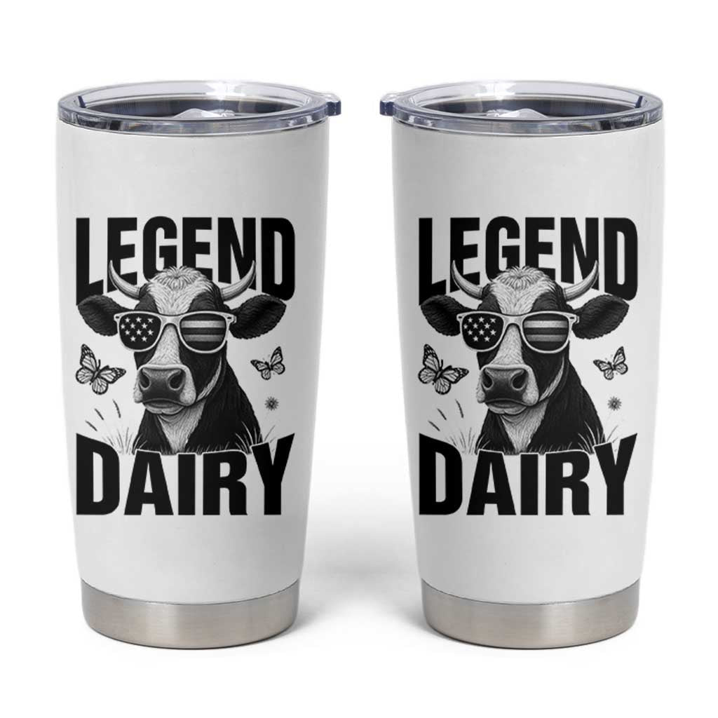 Legend Dairy Tumbler Cup Funny Farmer Milk Joke Cow
