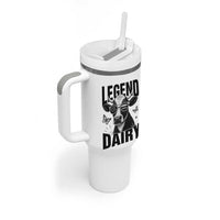 Legend Dairy Tumbler With Handle Funny Farmer Milk Joke Cow