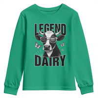 Legend Dairy Youth Sweatshirt Funny Farmer Milk Joke Cow - Wonder Print Shop