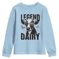 Legend Dairy Youth Sweatshirt Funny Farmer Milk Joke Cow - Wonder Print Shop