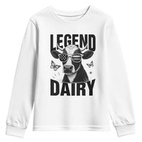 Legend Dairy Youth Sweatshirt Funny Farmer Milk Joke Cow - Wonder Print Shop