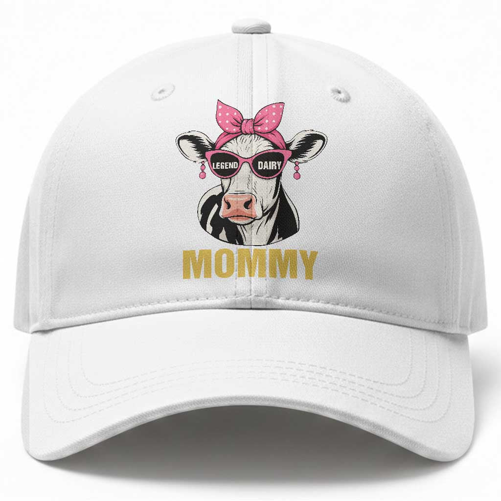 Legend Dairy Mommy Baseball Cap Funny Farmer Milk Joke Cow Mothers Day