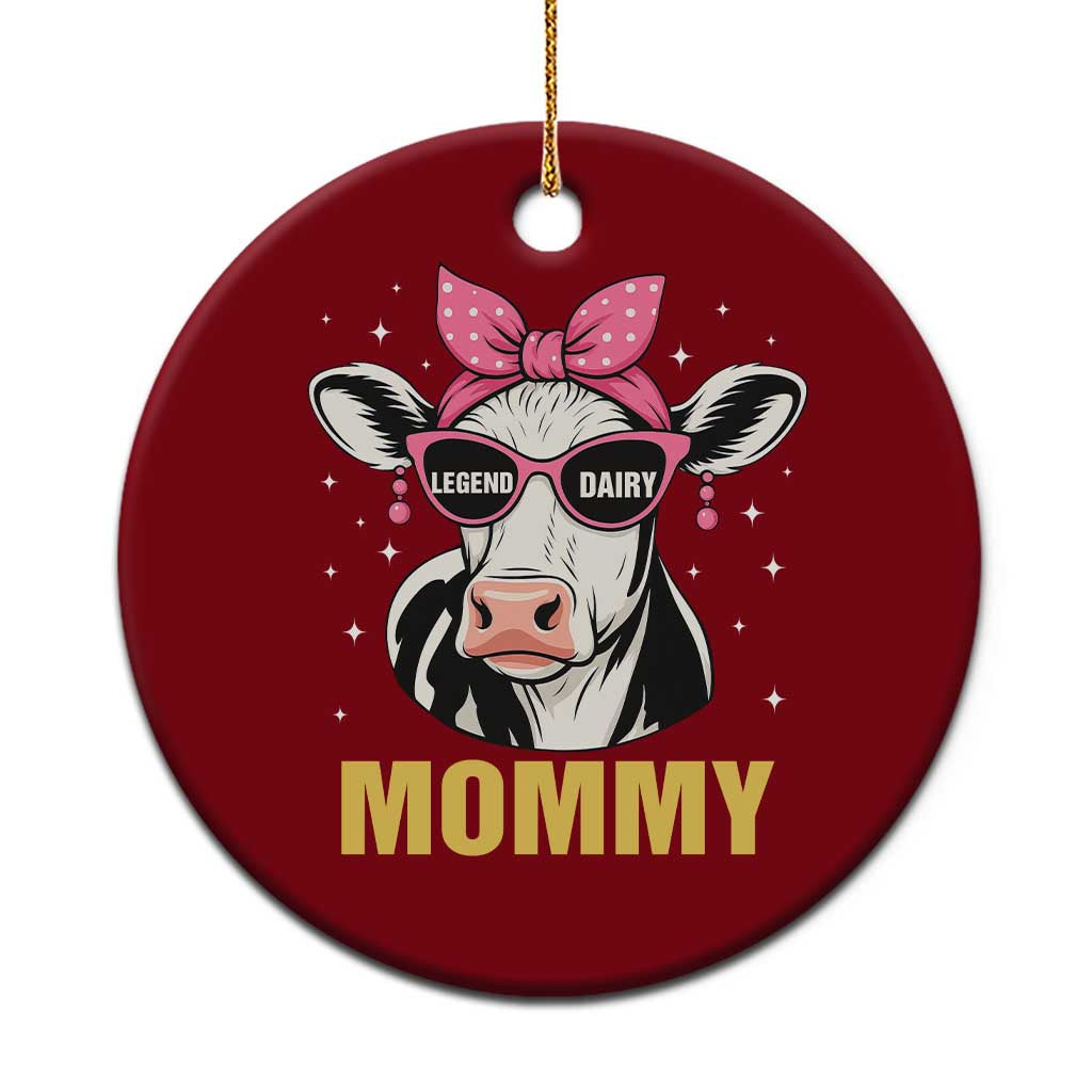 Legend Dairy Mommy Ceramic Ornament Funny Farmer Milk Joke Cow Mothers Day - Wonder Print Shop