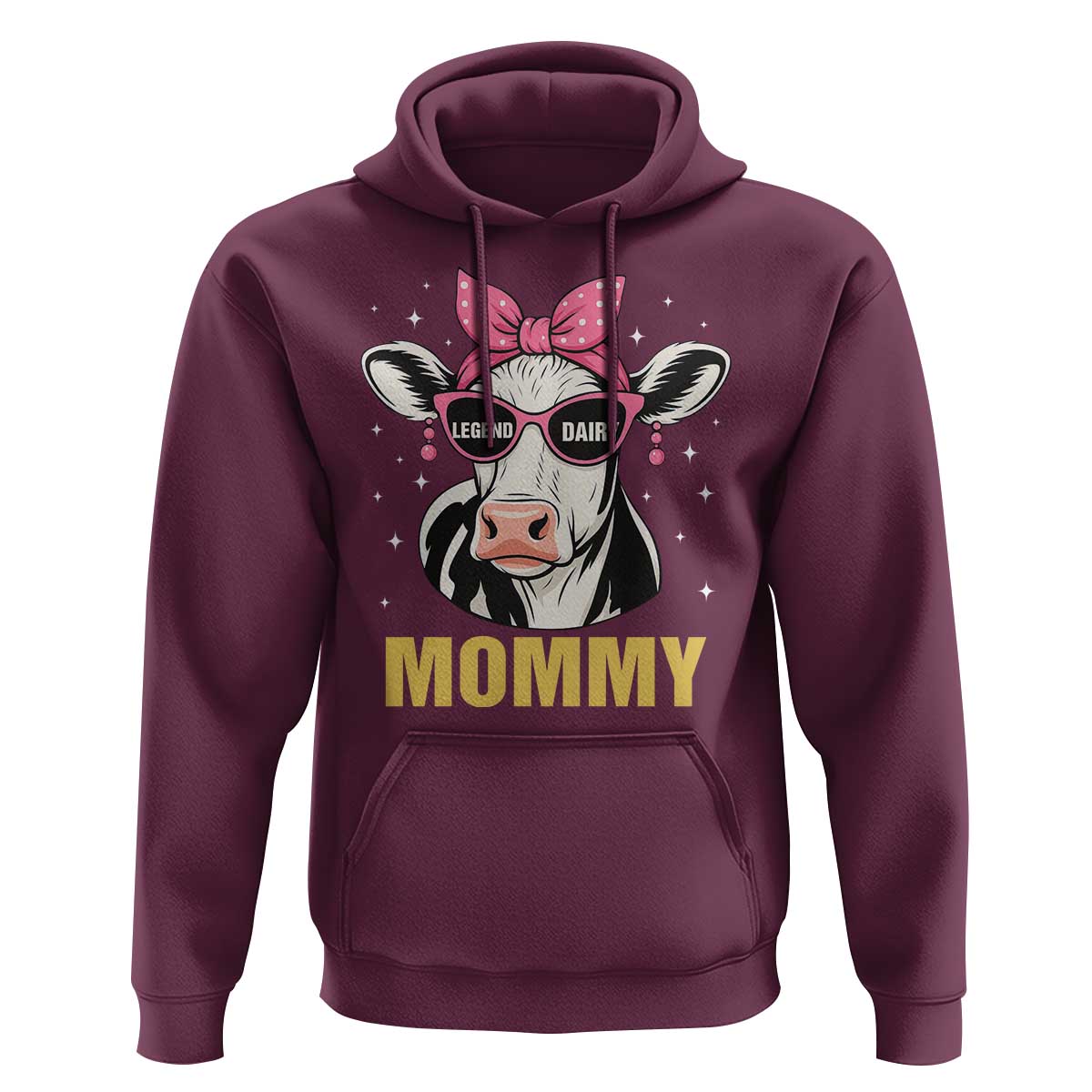 Legend Dairy Mommy Hoodie Funny Farmer Milk Joke Cow Mothers Day - Wonder Print Shop