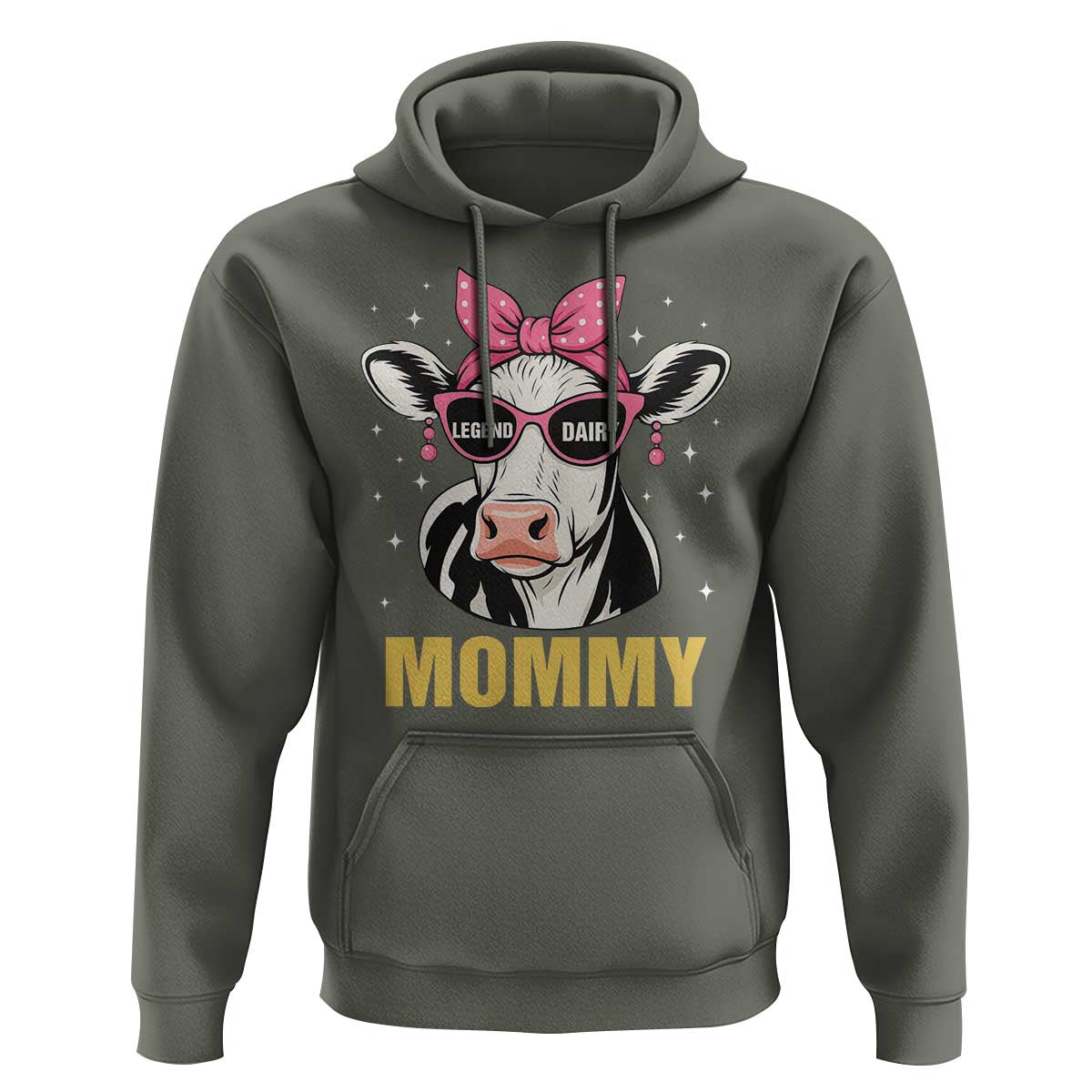 Legend Dairy Mommy Hoodie Funny Farmer Milk Joke Cow Mothers Day - Wonder Print Shop