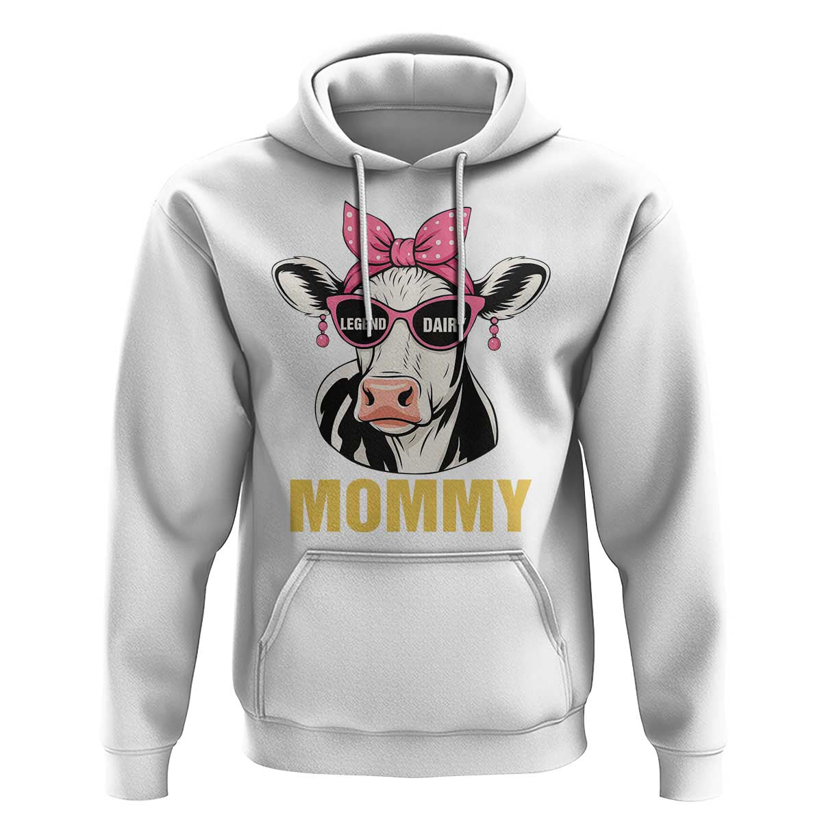 Legend Dairy Mommy Hoodie Funny Farmer Milk Joke Cow Mothers Day - Wonder Print Shop