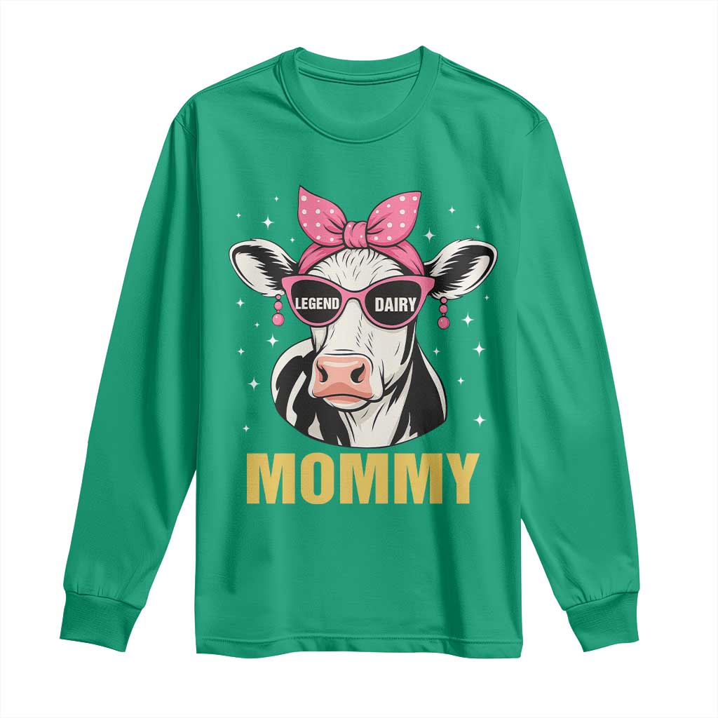 Legend Dairy Mommy Long Sleeve Shirt Funny Farmer Milk Joke Cow Mothers Day - Wonder Print Shop