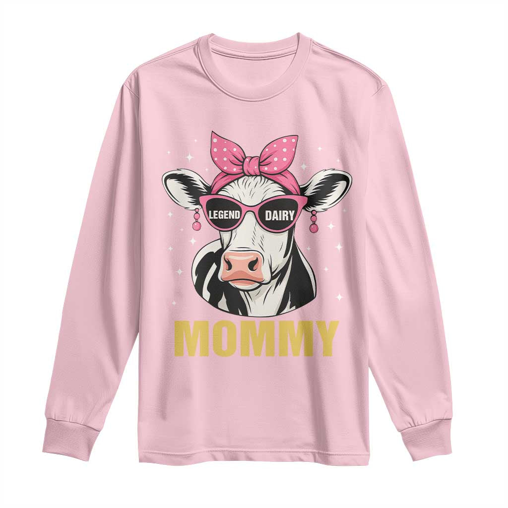 Legend Dairy Mommy Long Sleeve Shirt Funny Farmer Milk Joke Cow Mothers Day - Wonder Print Shop