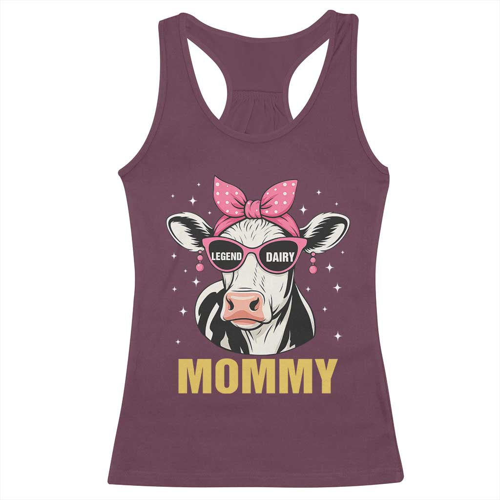 Legend Dairy Mommy Racerback Tank Top Funny Farmer Milk Joke Cow Mothers Day - Wonder Print Shop