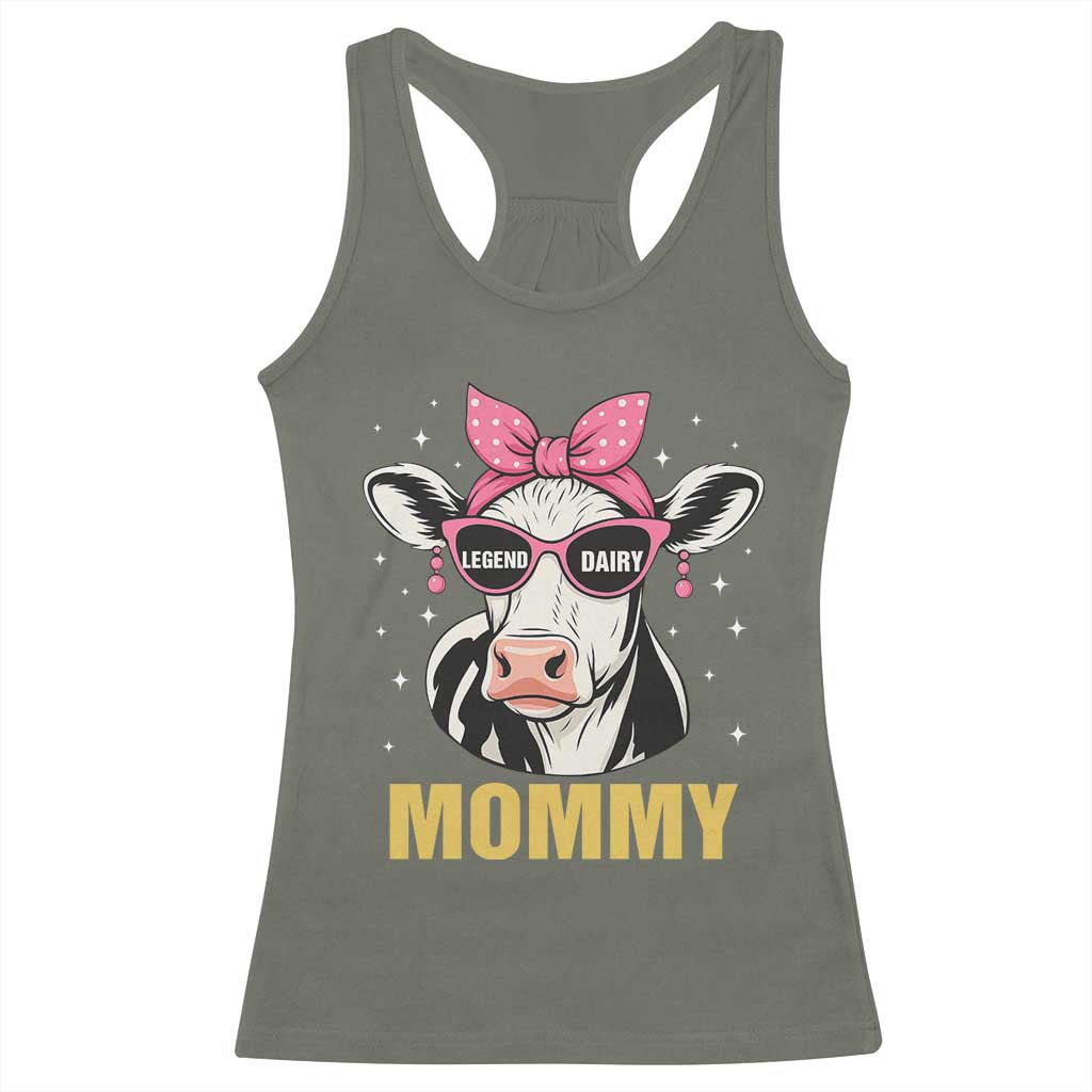 Legend Dairy Mommy Racerback Tank Top Funny Farmer Milk Joke Cow Mothers Day - Wonder Print Shop