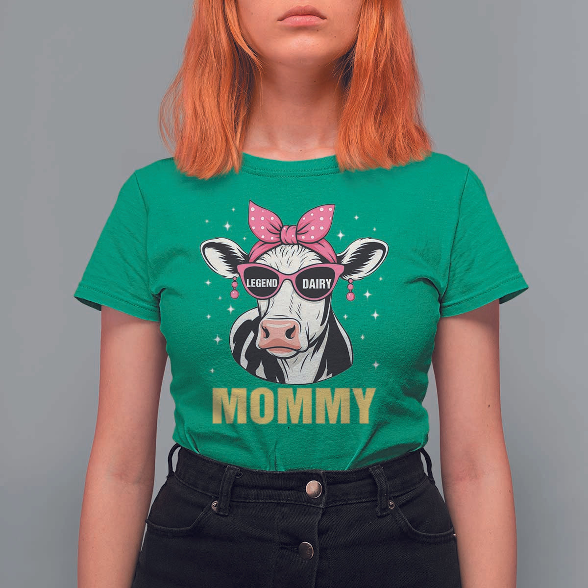 Legend Dairy Mommy T Shirt For Women Funny Farmer Milk Joke Cow Mothers Day - Wonder Print Shop