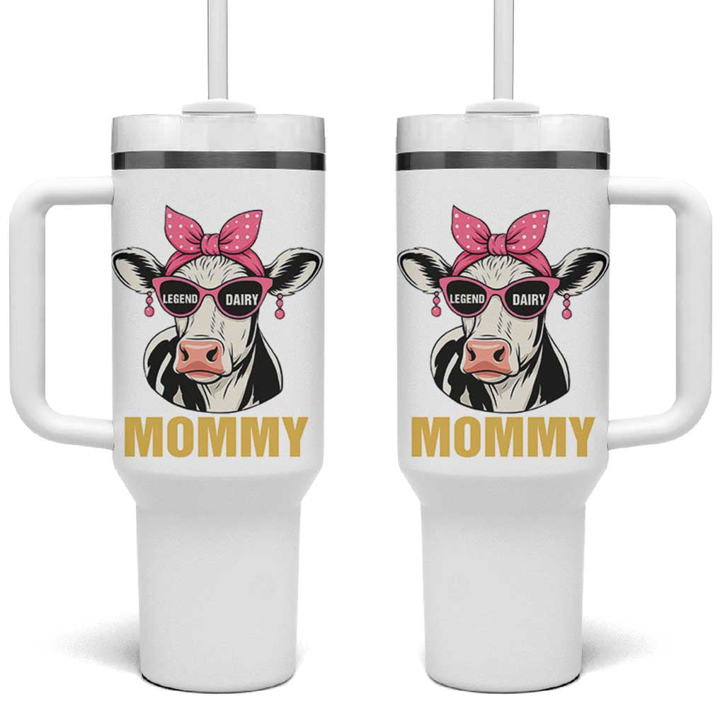 Legend Dairy Mommy Tumbler With Handle Funny Farmer Milk Joke Cow Mothers Day