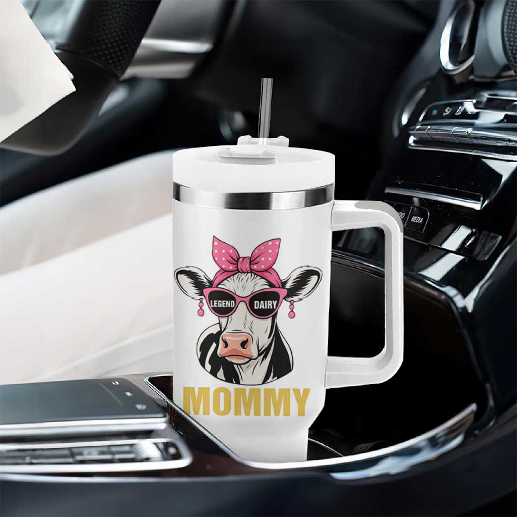 Legend Dairy Mommy Tumbler With Handle Funny Farmer Milk Joke Cow Mothers Day