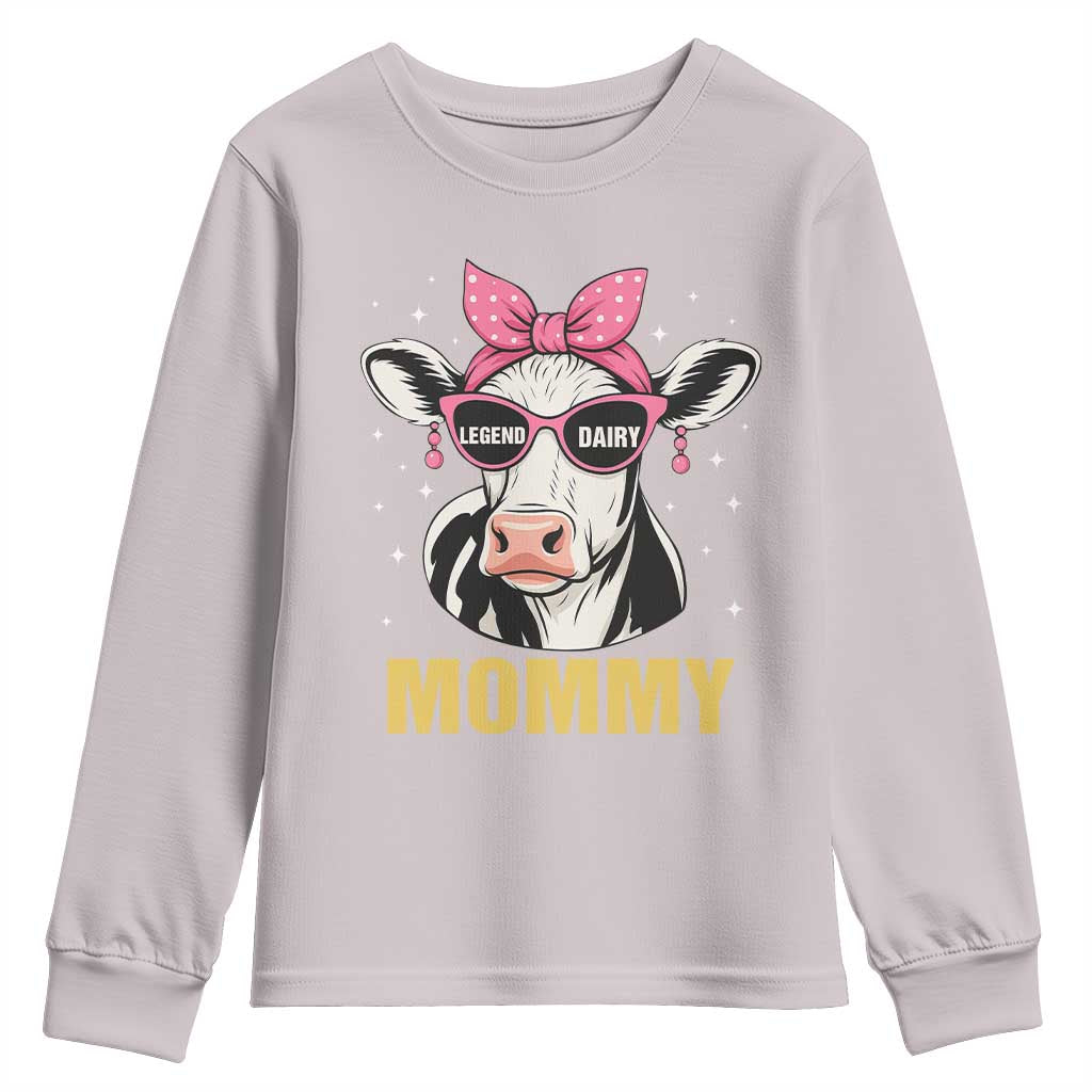 Legend Dairy Mommy Youth Sweatshirt Funny Farmer Milk Joke Cow Mothers Day - Wonder Print Shop