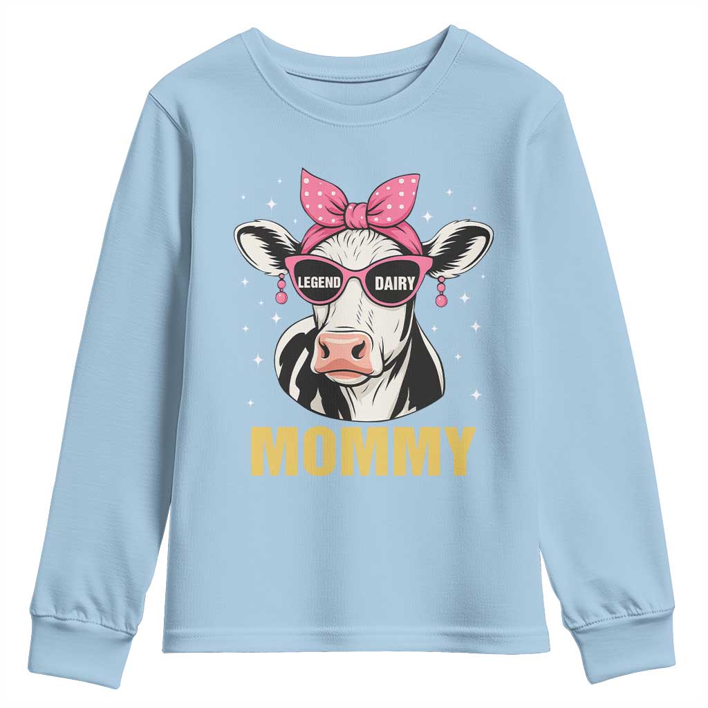 Legend Dairy Mommy Youth Sweatshirt Funny Farmer Milk Joke Cow Mothers Day - Wonder Print Shop