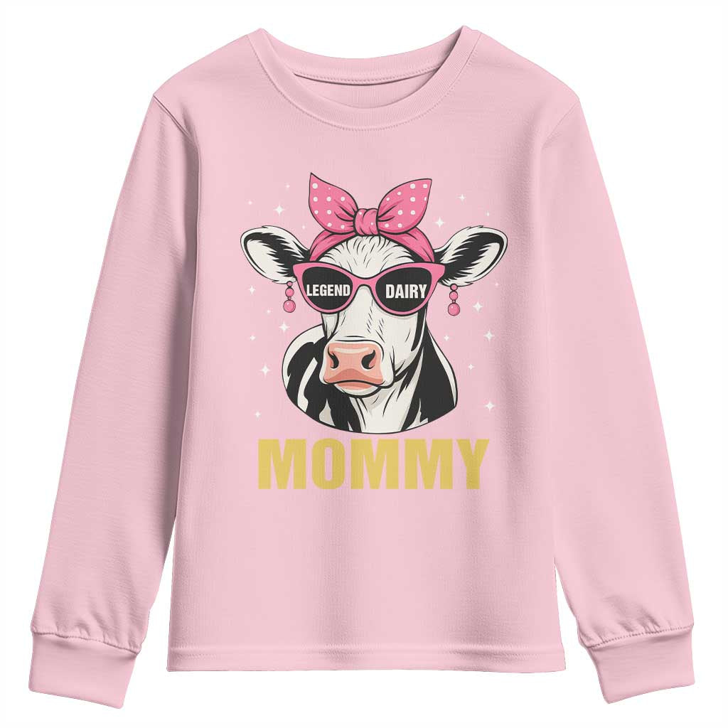 Legend Dairy Mommy Youth Sweatshirt Funny Farmer Milk Joke Cow Mothers Day - Wonder Print Shop