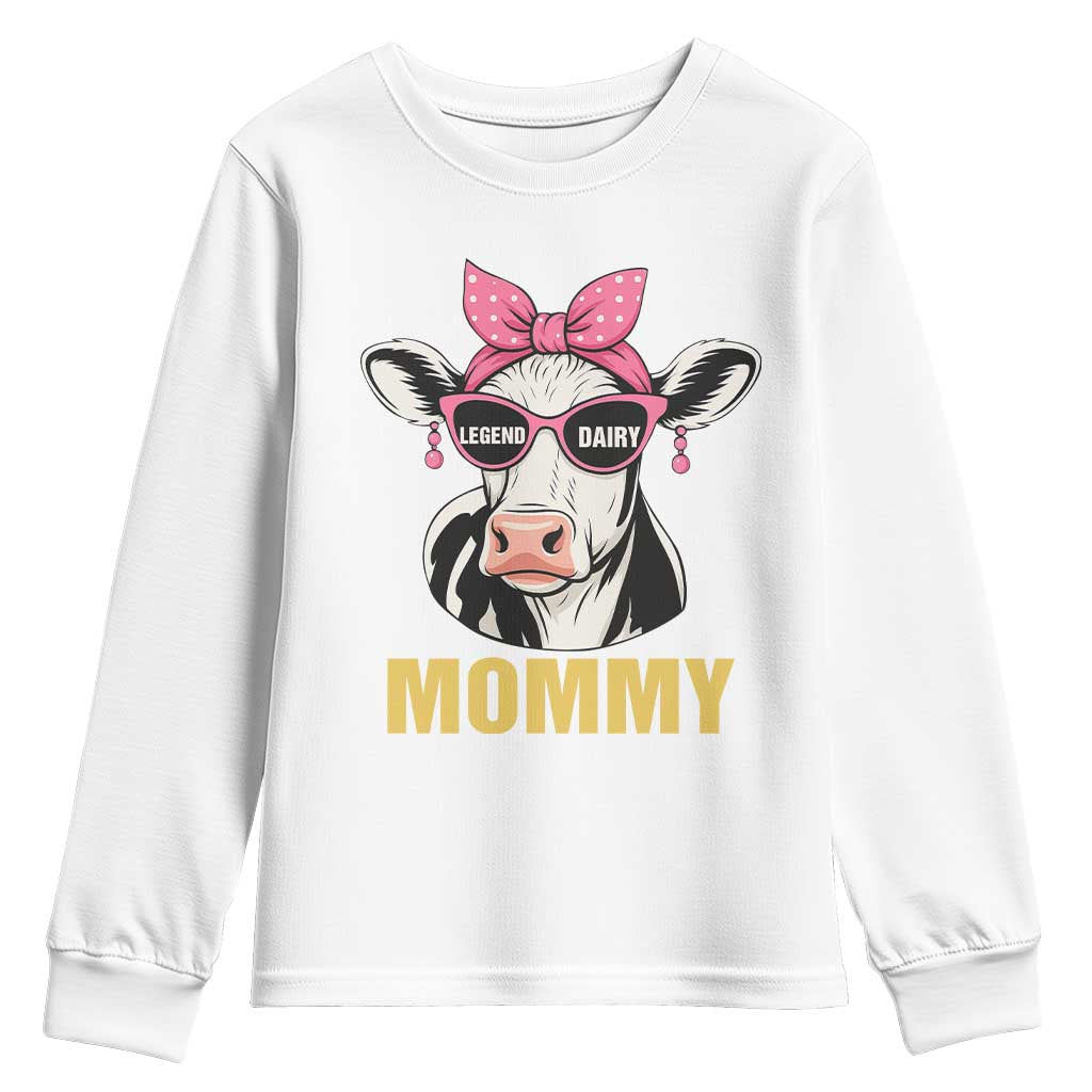 Legend Dairy Mommy Youth Sweatshirt Funny Farmer Milk Joke Cow Mothers Day - Wonder Print Shop