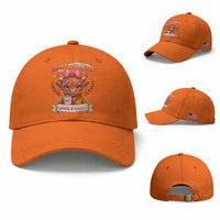 Easily Distracted By Cow And Coffee Baseball Cap Funny Highland Cow