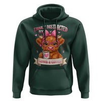 Easily Distracted By Cow And Coffee Hoodie Funny Highland Cow - Wonder Print Shop
