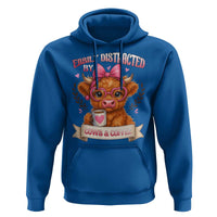 Easily Distracted By Cow And Coffee Hoodie Funny Highland Cow - Wonder Print Shop