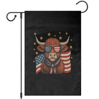 Funny Highland Cow Garden Flag USA Flag Patriotic Cow Farmer - Wonder Print Shop