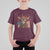 Funny Highland Cow T Shirt For Kid USA Flag Patriotic Cow Farmer - Wonder Print Shop