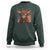 Funny Highland Cow Sweatshirt USA Flag Patriotic Cow Farmer - Wonder Print Shop