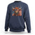 Funny Highland Cow Sweatshirt USA Flag Patriotic Cow Farmer - Wonder Print Shop
