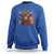 Funny Highland Cow Sweatshirt USA Flag Patriotic Cow Farmer - Wonder Print Shop