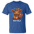 Funny Highland Cow Patriotic T Shirt Moo Rica USA Flag Cow Farmer - Wonder Print Shop