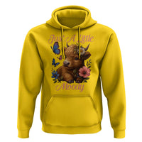 Just A Little Moody Hoodie Funny Sarcasm Highland Cow - Wonder Print Shop