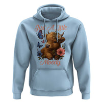 Just A Little Moody Hoodie Funny Sarcasm Highland Cow - Wonder Print Shop
