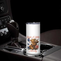 Just A Little Moody Skinny Tumbler Funny Sarcasm Highland Cow
