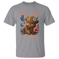 Just A Little Moody T Shirt Funny Sarcasm Highland Cow - Wonder Print Shop