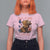 Just A Little Moody T Shirt For Women Funny Sarcasm Highland Cow - Wonder Print Shop