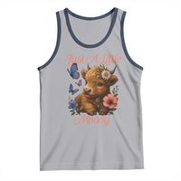 Just A Little Moody Tank Top Funny Sarcasm Highland Cow - Wonder Print Shop