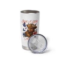 Just A Little Moody Tumbler Cup Funny Sarcasm Highland Cow