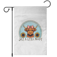 Just A Little Moody Garden Flag Funny Sarcasm Highland Cattle - Wonder Print Shop