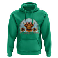 Just A Little Moody Hoodie Funny Sarcasm Highland Cattle - Wonder Print Shop