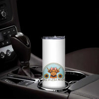 Just A Little Moody Skinny Tumbler Funny Sarcasm Highland Cattle