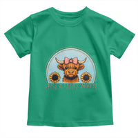 Just A Little Moody Toddler T Shirt Funny Sarcasm Highland Cattle - Wonder Print Shop