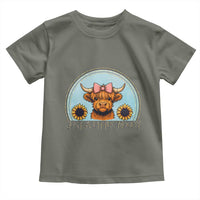 Just A Little Moody Toddler T Shirt Funny Sarcasm Highland Cattle - Wonder Print Shop